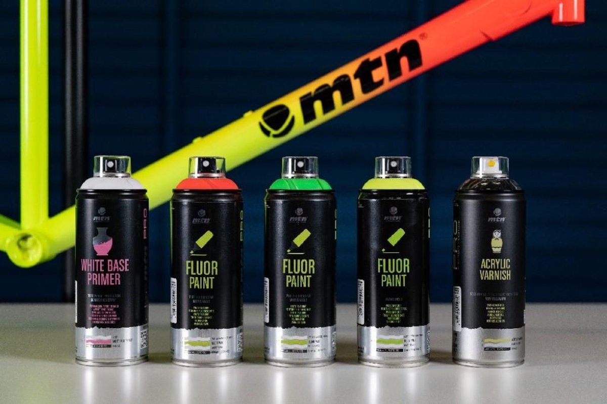 Аэрозольная краска MTN PRO Fluor Paint R-604 400 мл Зелёный, EX014PR0604 1