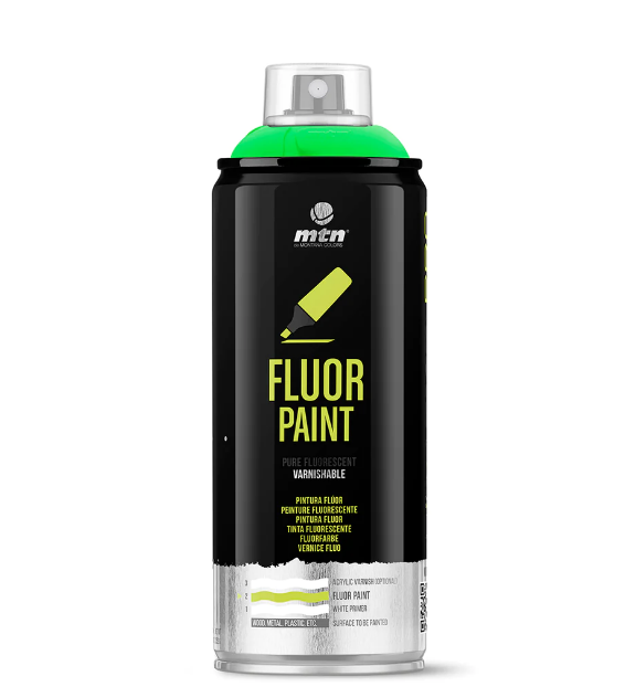 Аэрозольная краска MTN PRO Fluor Paint R-604 400 мл Зелёный, EX014PR0604