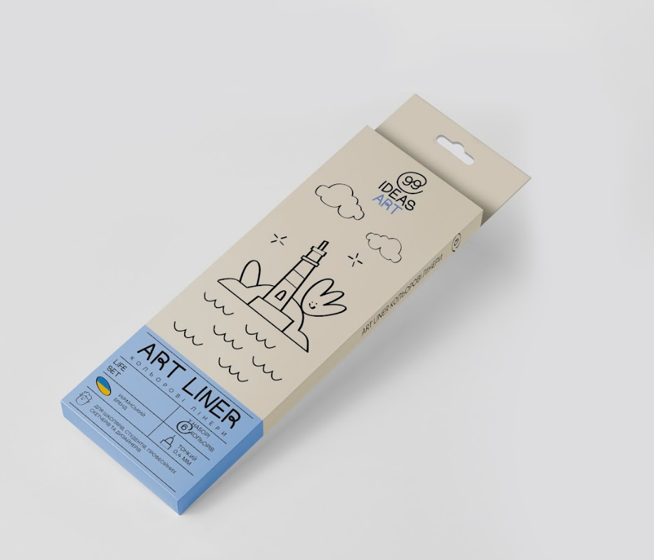 Набір кольорових лінерів, 6 кол.,6 set Life,IDEA10-AL6LIFE, 99IDEAS 1