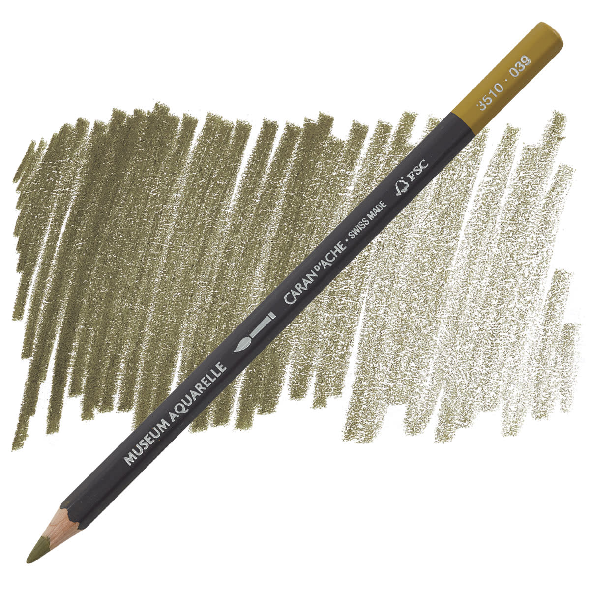 Олівець Caran d`Ache Museum Aquarelle Olive Brown Fsc, 3510.039