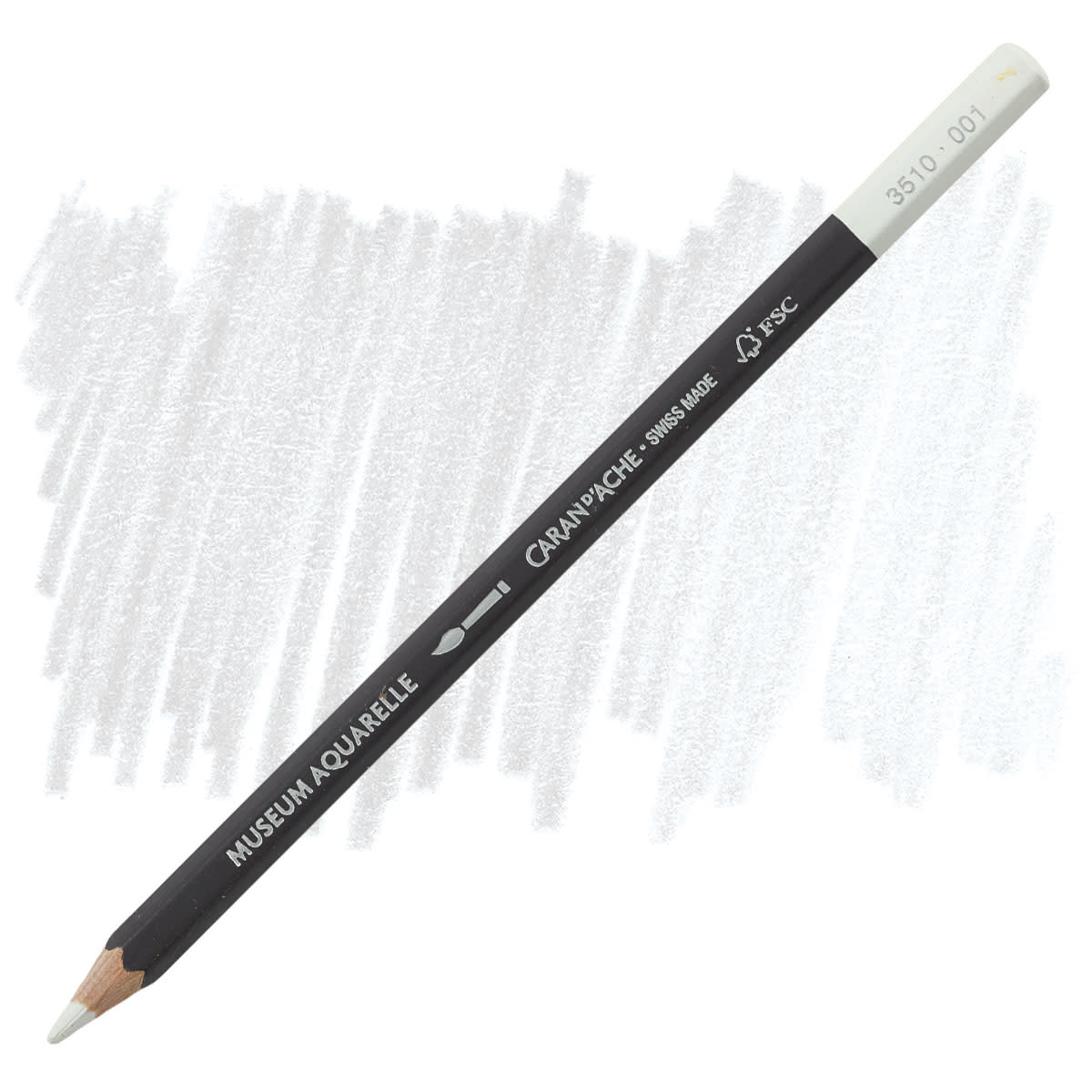 Карандаш Caran d`Ache Museum Aquarelle White Fsc, 3510.001