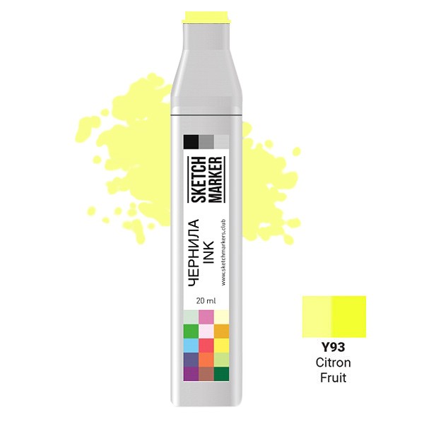 Чернило для заправки маркера SKETCHMARKER, 20 мл, Citron fruit - Цитрус, SI-Y93
