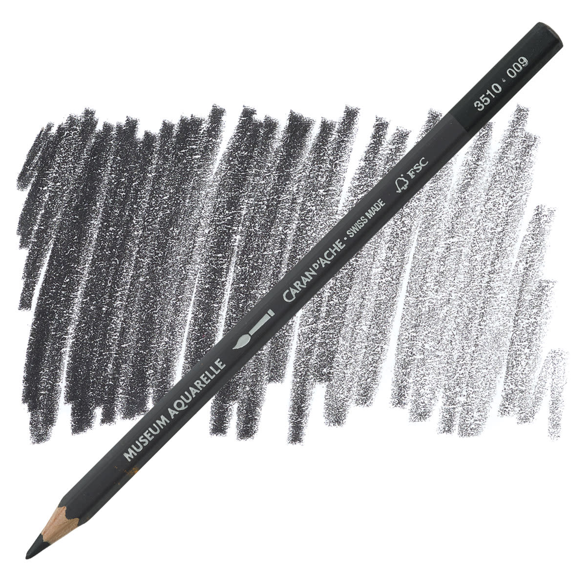 Карандаш Caran d`Ache Museum Aquarelle Black Fsc, 3510.009