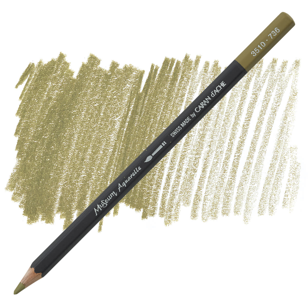 Карандаш Caran d`Ache Museum Aquarelle Brown Olive 50% Fsc, 3510.736