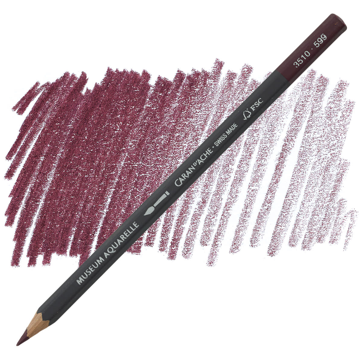 Карандаш Caran d`Ache Museum Aquarelle Crimson Aubergine Fsc, 3510.599