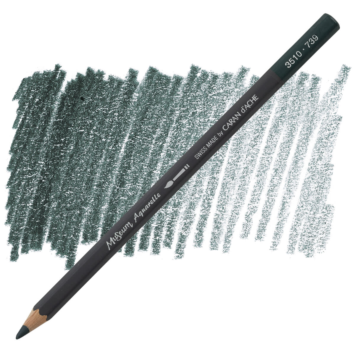 Карандаш Caran d`Ache Museum Aquarelle Dark Sap Green Fsc, 3510.739