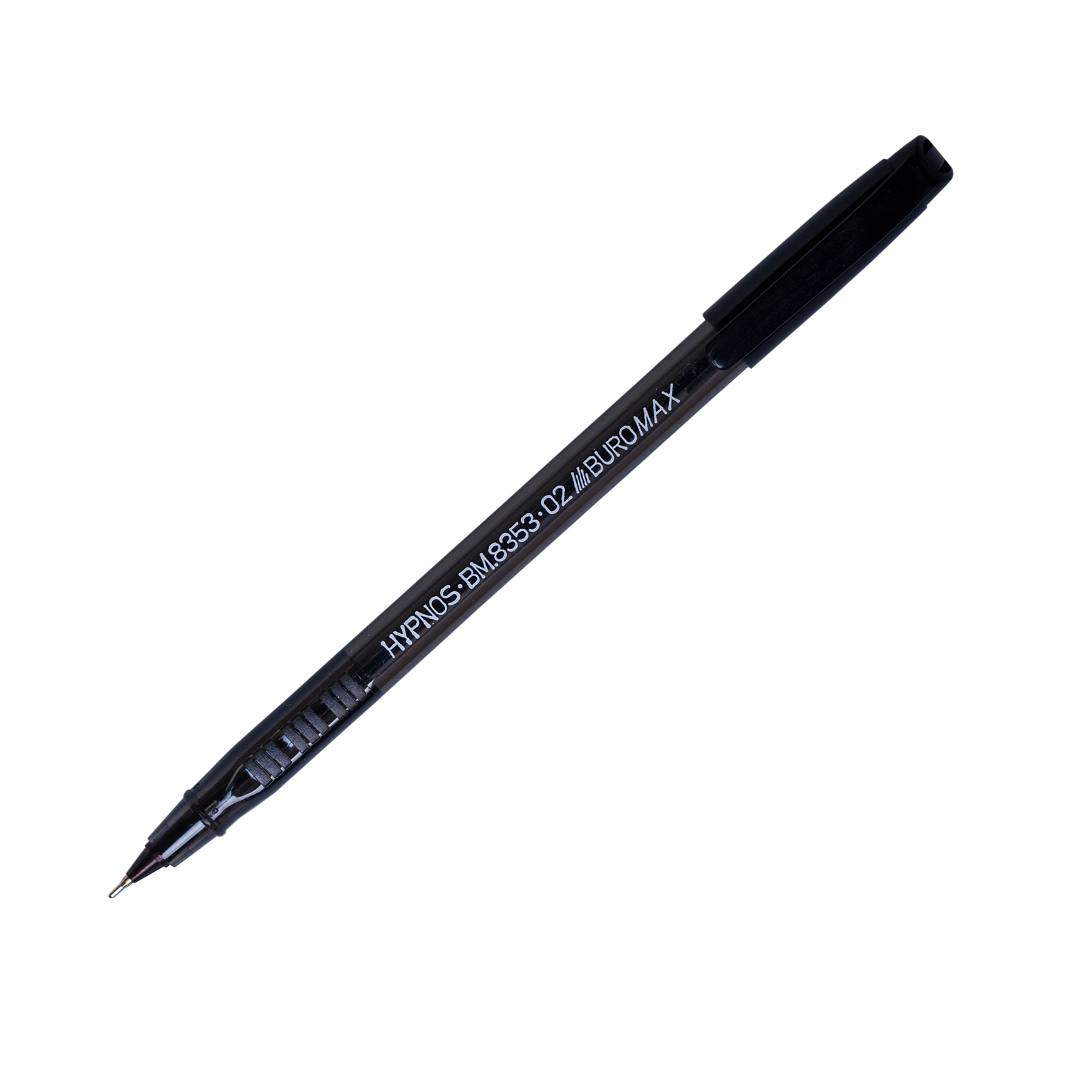 Ручка масляная прозрачная. черная, BM.8353-02 2