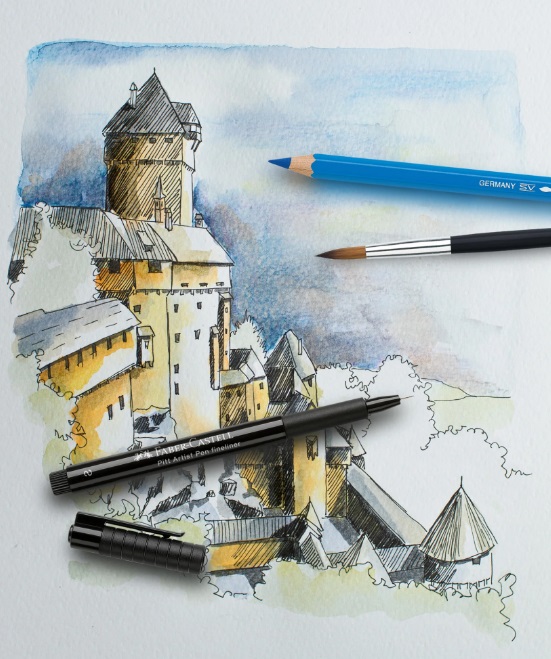 Карандаш акварельный A.Durer светло-бирюзовый кобальт (154), 117654 Faber-Castell 4