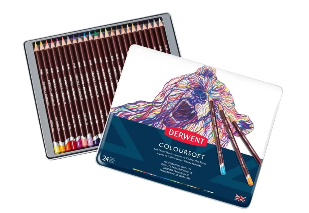 Набор карандашей цветных "Coloursoft" 24 цвет. метал. коробка, D-0701027 1