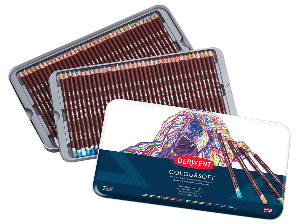 Набор карандашей цветных "Coloursoft" 72 цвет. метал. коробка, D-0701029 1