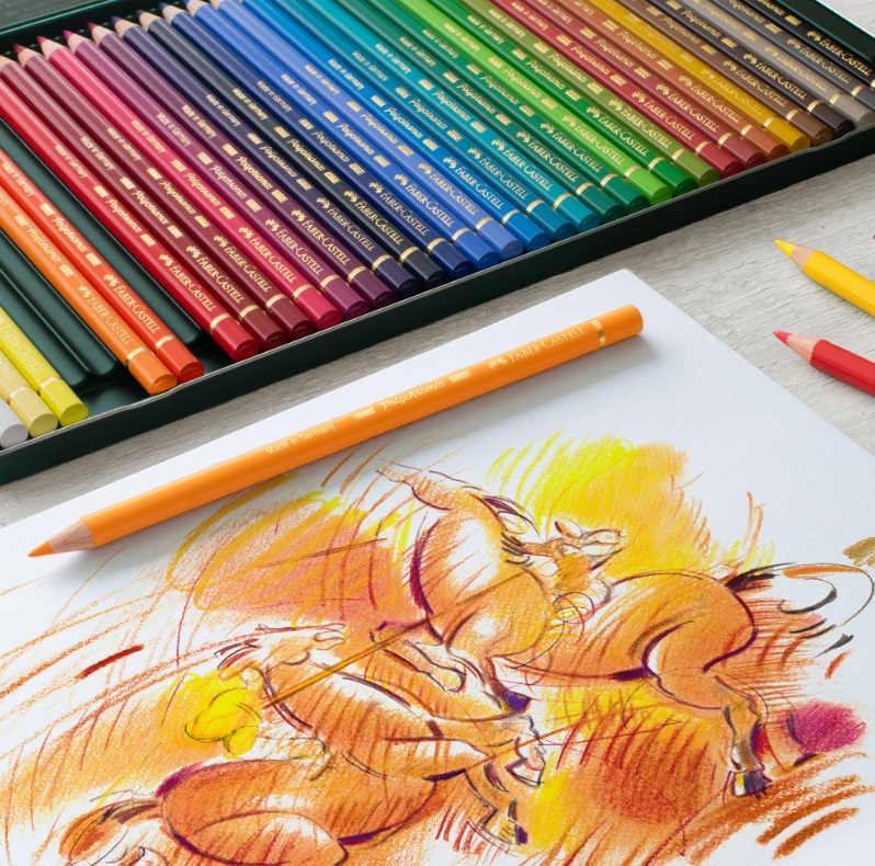Подарунковий набір кольорових олівців Polychromos 72 кол. у дерев`яному пеналі, 110072 Faber-Castell 6