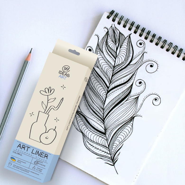 Набор цветных линеров, 12 цв.,12 set Colorful, IDEA10-AL12COLOR, 99IDEAS 2