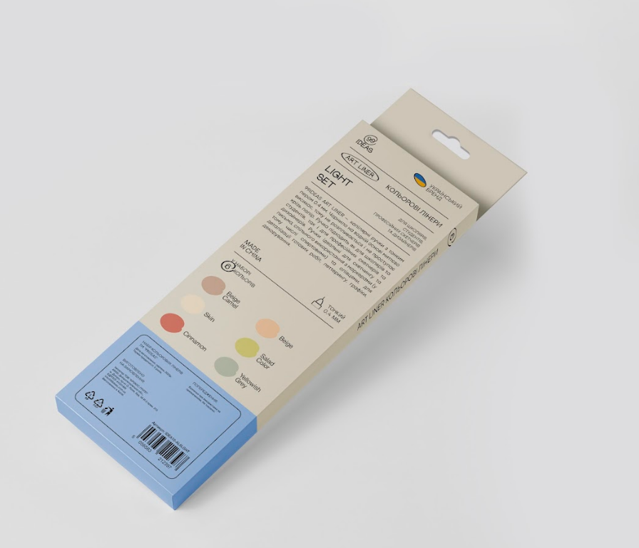 Набір кольорових лінерів, 6 кол.,6 set Light, IDEA10-AL6LGHT, 99IDEAS 2
