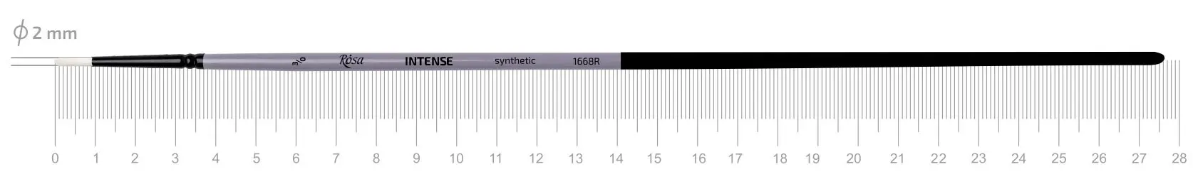 Синтетика круглая, INTENSE 1668R, №000, д.р. кисть ROSA