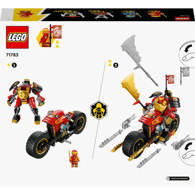 Конструктор Lego Ninjago "Робот-вершник Кая EVO", 71783 1