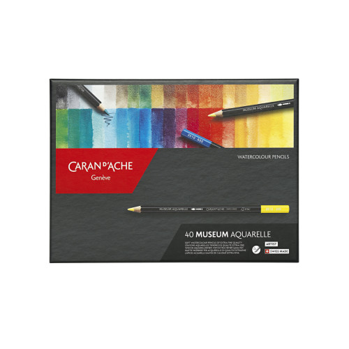 Набір акварельних олівців 40 кол. Caran d`Ache Museum Aquarelle карт. бокс, 3510.340