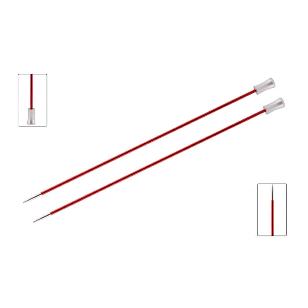 Спицы прямые 2.50 мм - 40 см Zing, 47323 KnitPro