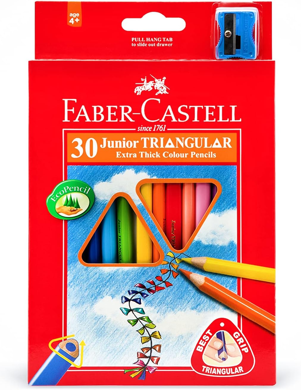 Олівці 30 кол. Jumbo Grip тригранні, 116530, Faber-Castell