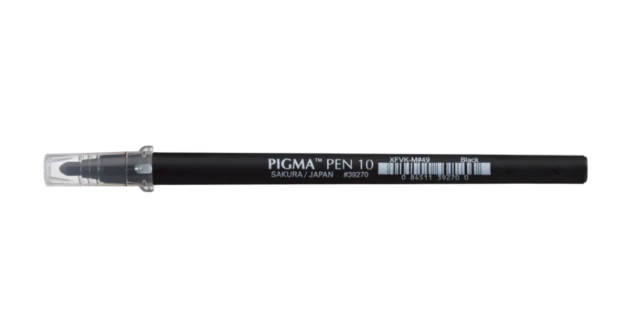 Лінер-ручка Pigma Pen 10, Чорний, Sakura
