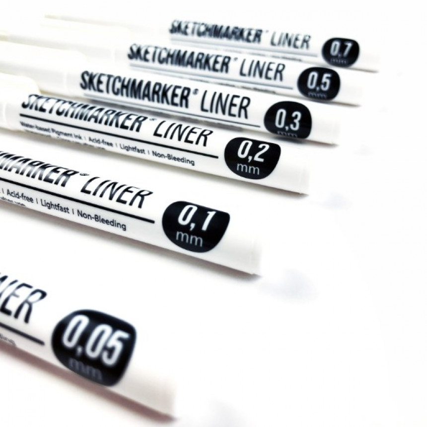 Лінер SKETCHMARKER Liner, 0,1 мм чорний, SML-01 3