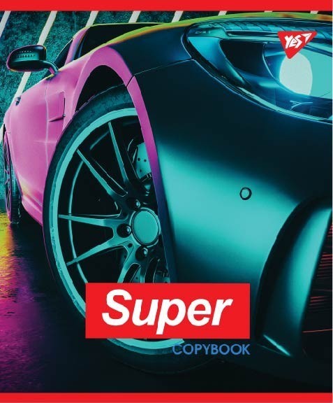 Зошит 48 лін. YES Super car,, 764373 2