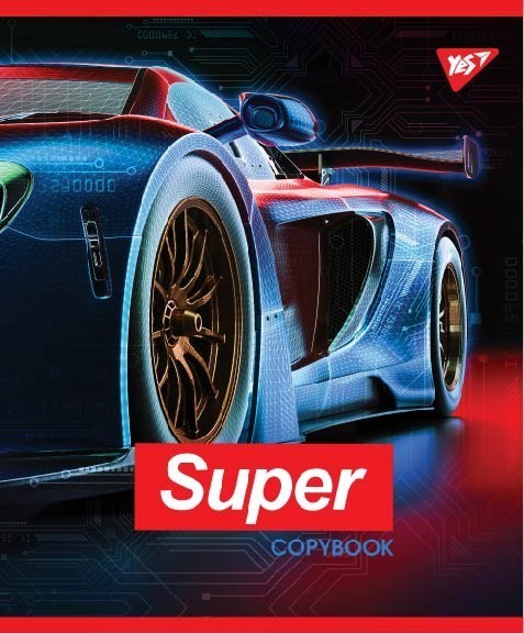 Зошит 48 лін. YES Super car,, 764373 3