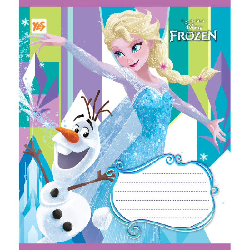 Зошит 12 лін. YES Frozen Story -18, 762934 (5061) 3