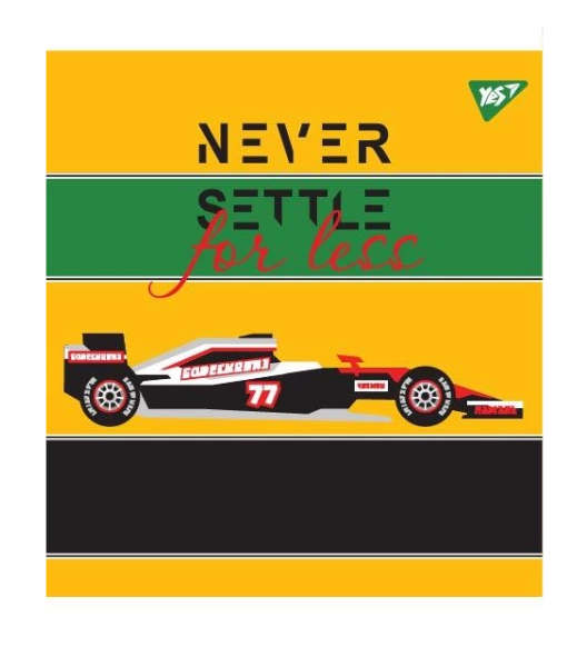 Зошит 12 лін. YES "Never Settle", 764217 4