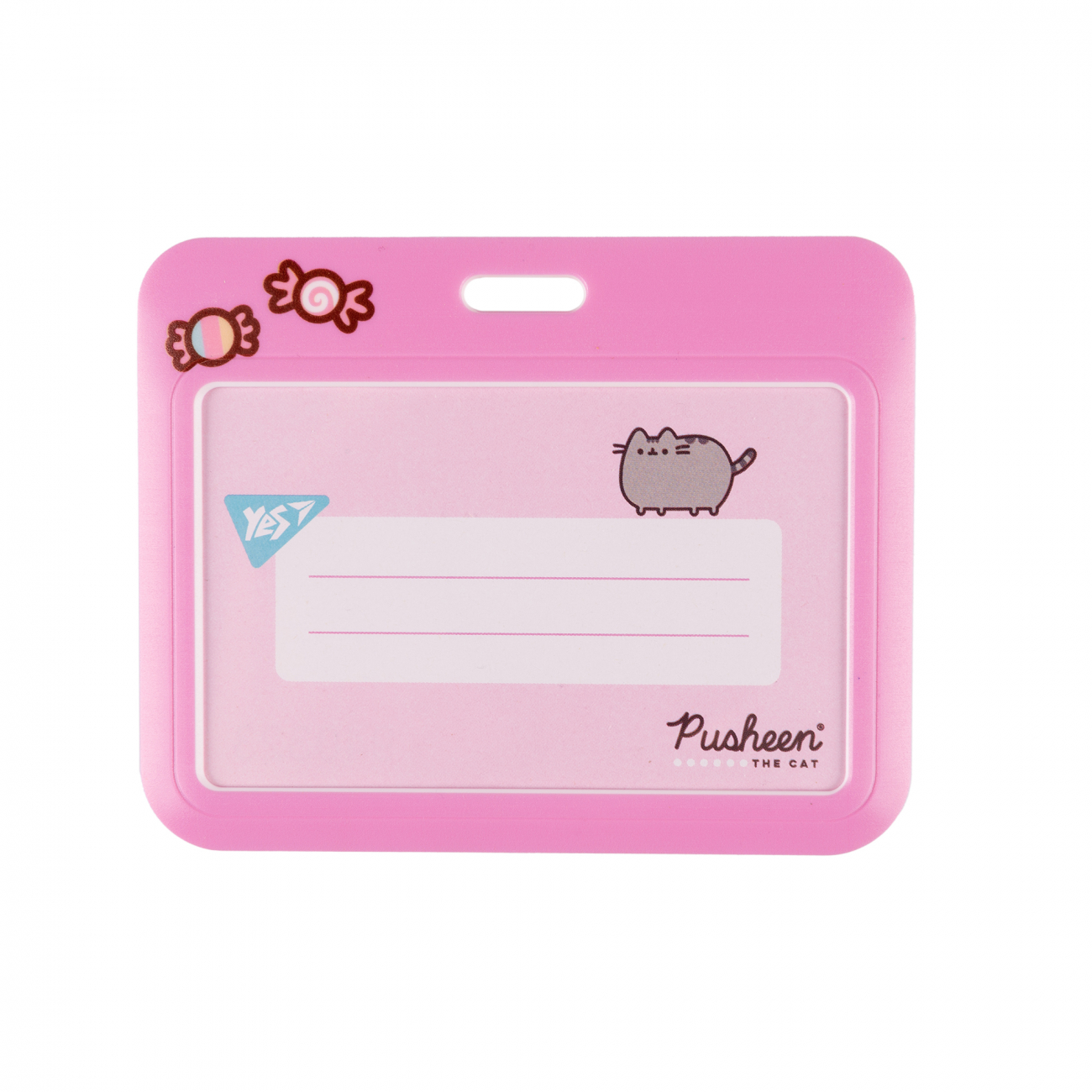 Бейдж YES без стрічки, горизонтальний "Pusheen" слайдер, 940323