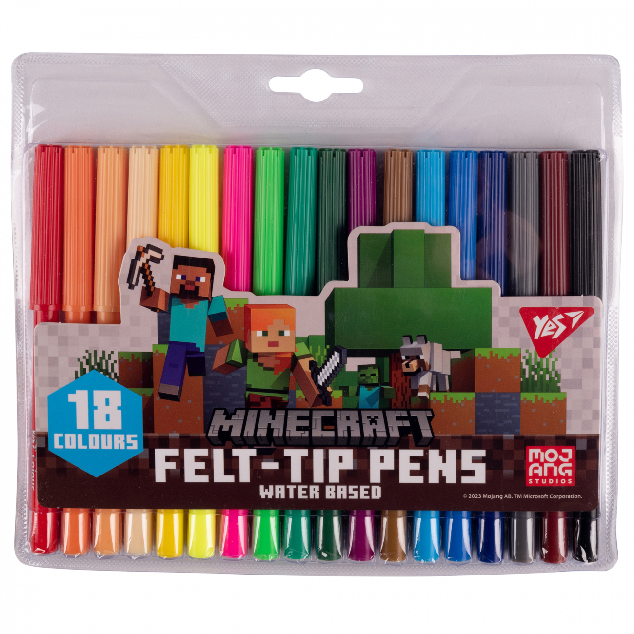 Фломастери 18 кол. "Minecraft", 650549 Yes