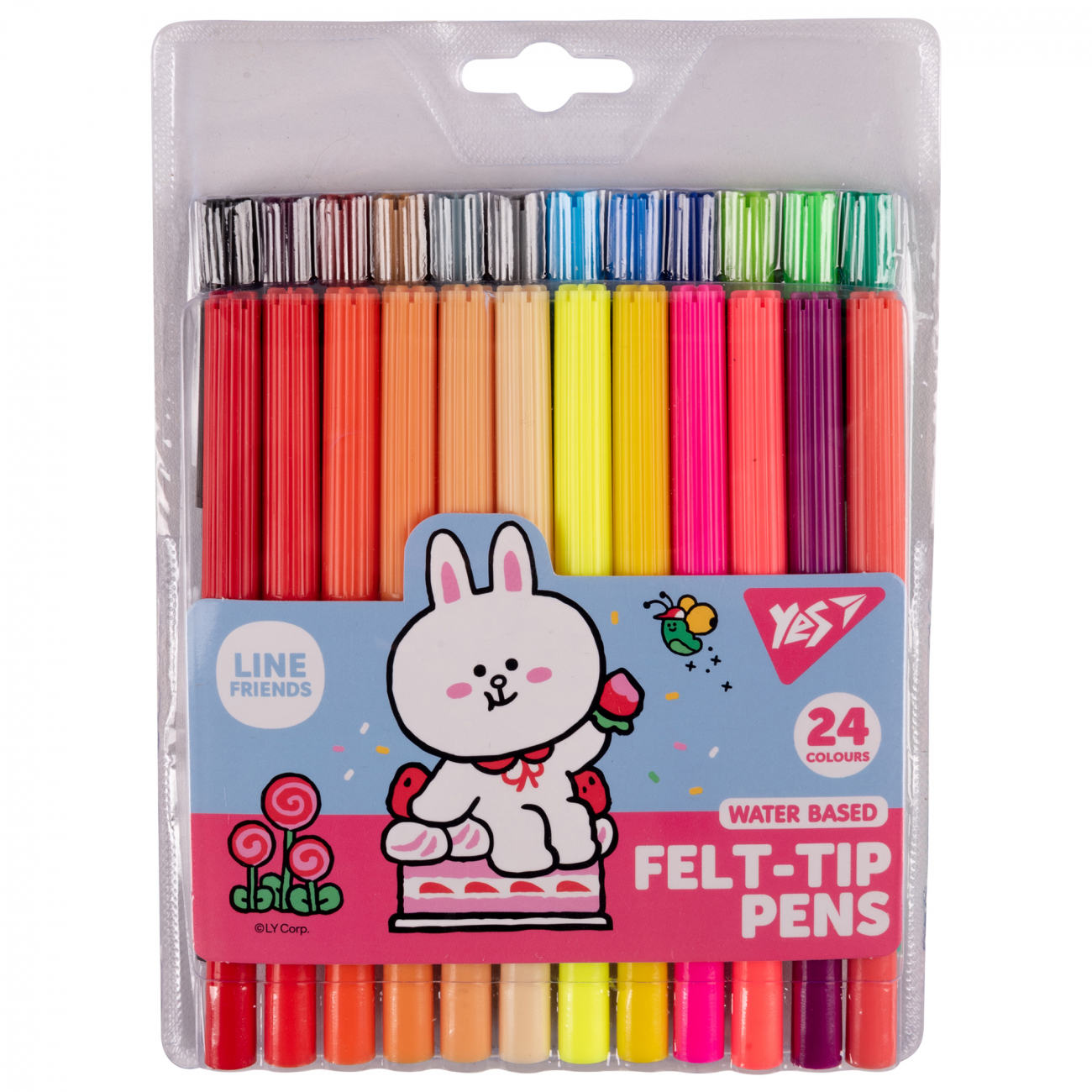 Фломастери 24 кол. "Line Friends", 650556 Yes