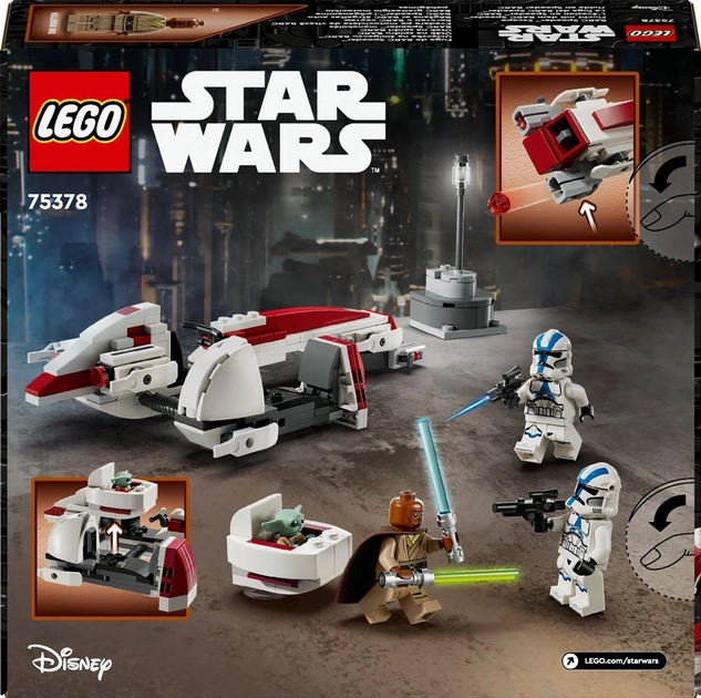 Конструктор Lego Star Wars "Побег на BARC спидере", 75378 10