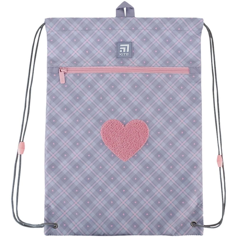 Сумка для взуття Kite 601M Fluffy Heart, K24-601M-23