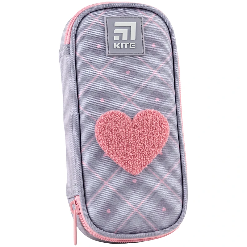 Пенал Kite 662 Fluffy Heart, K24-662-13