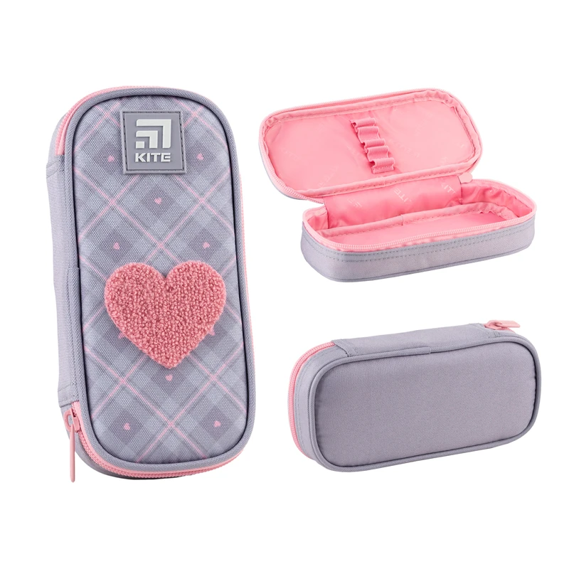 Пенал Kite 662 Fluffy Heart, K24-662-13 4