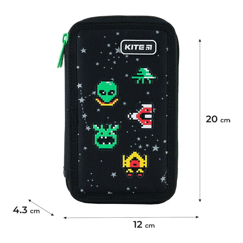 Пенал Kite 2 отделения, без наполнения 623 UFO, K24-623 1