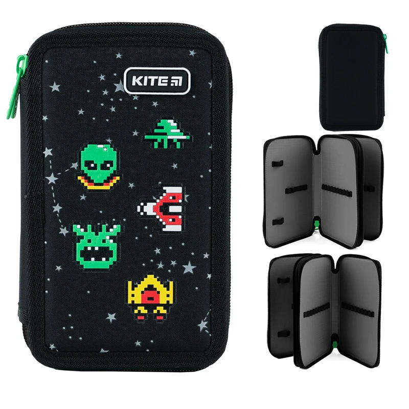 Пенал Kite 2 отделения, без наполнения 623 UFO, K24-623