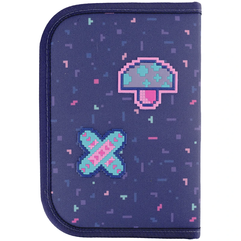 Пенал Kite 1 отделение, 2 отворота, без наполнения 622 Pixel Love, K24-622-5 2
