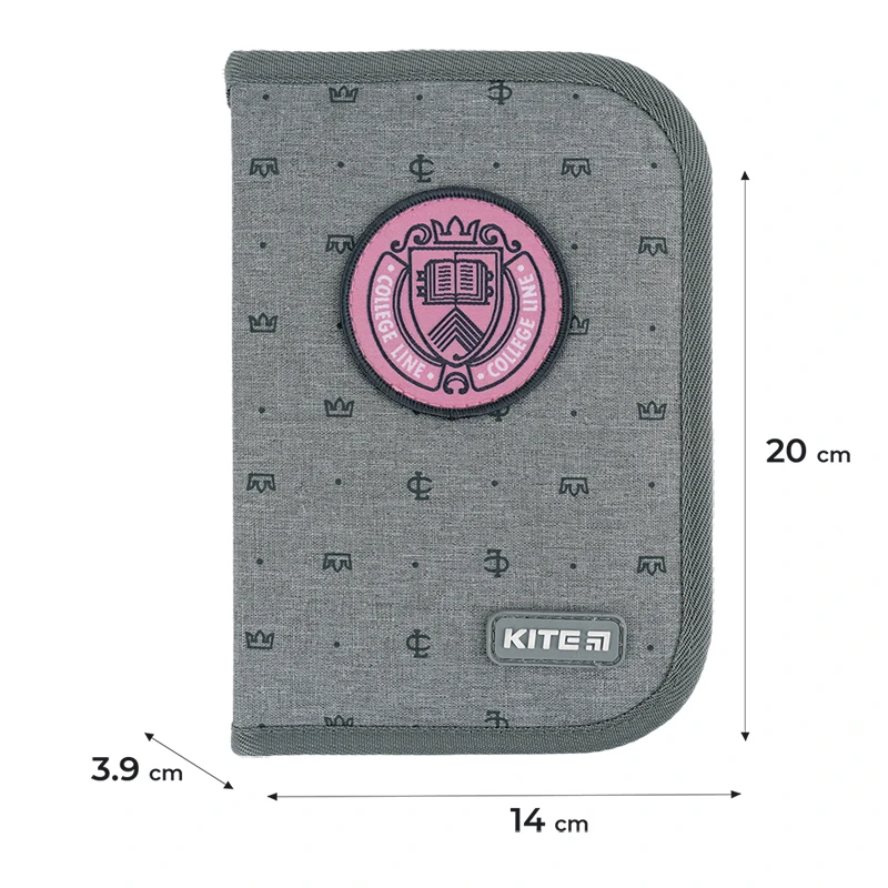 Пенал Kite 1 від., 2 відв., без напов. 622 College Line girl, K24-622-1 1