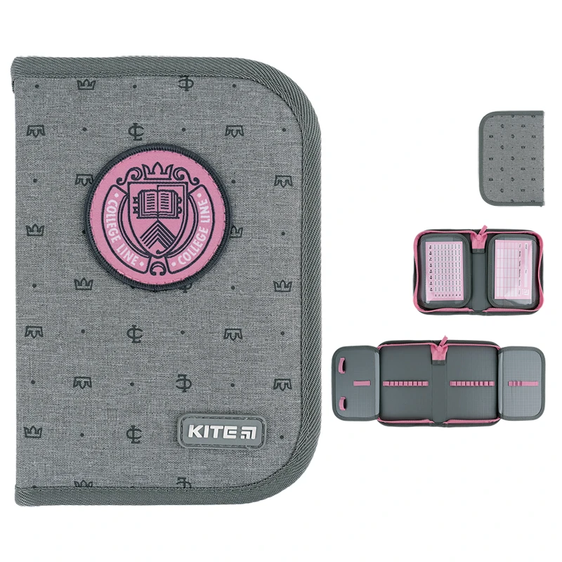 Пенал Kite 1 від., 2 відв., без напов. 622 College Line girl, K24-622-1