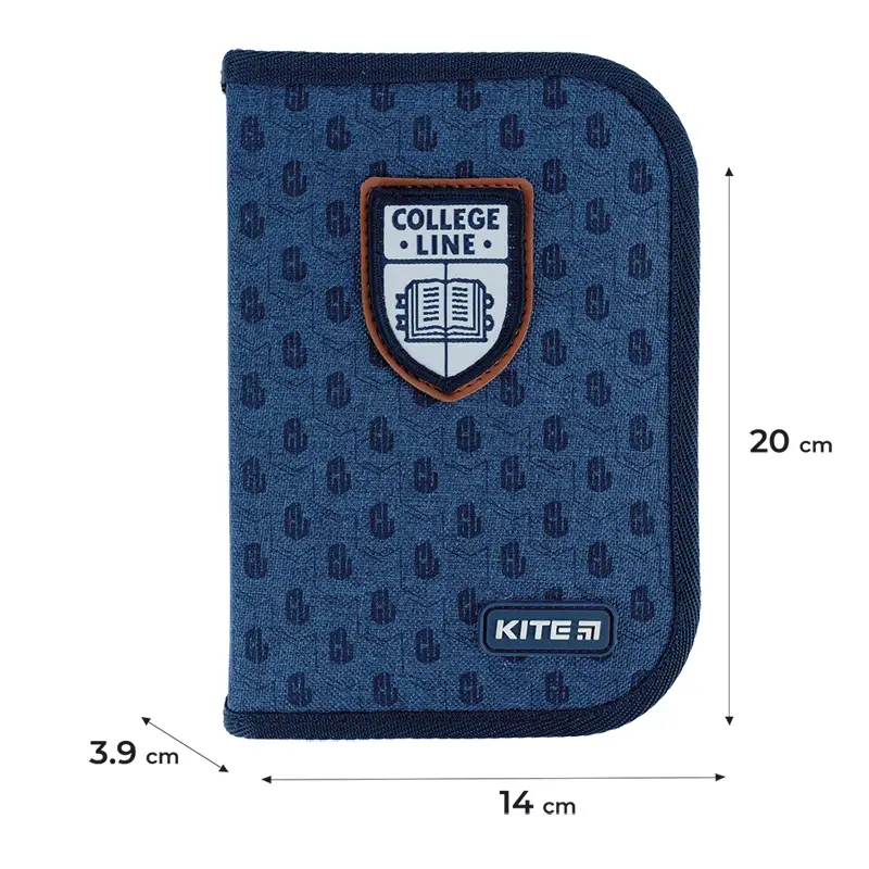 Пенал Kite 1 від., 2 відв., без напов. 622 College Line boy, K24-622-2 1