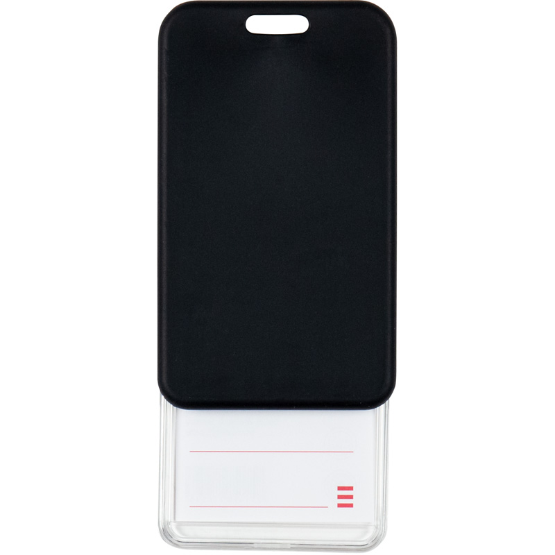Бейдж-чехол SoftTouch 54*85 мм, матовый, черный, 4550V-01-A 3