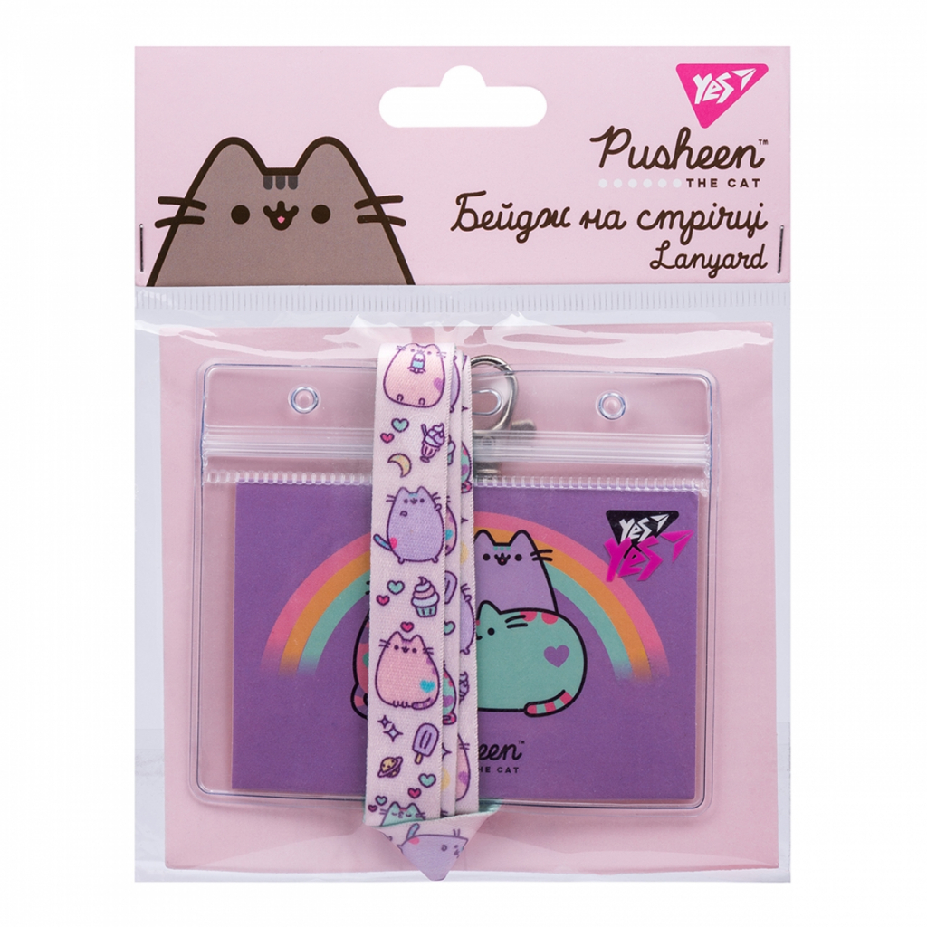 Бейдж YES на ленте "Pusheen" принт, 940241 1