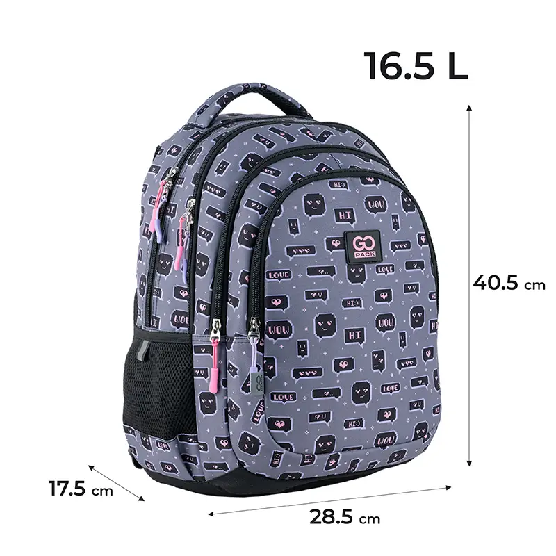 Рюкзак GoPack Education Teens 162M-6 сірий, GO24-162M-6 2