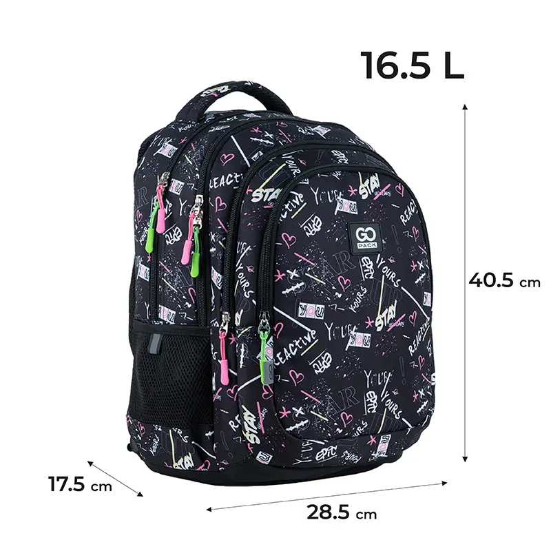 Рюкзак GoPack Education Teens 162M-5 черный, GO24-162M-5 2