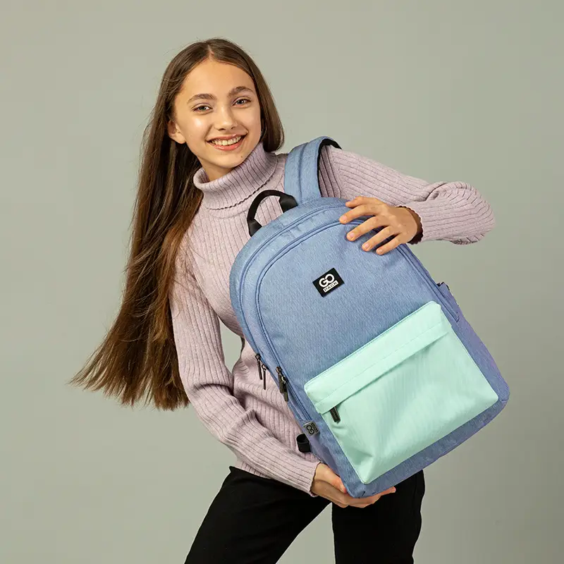 Рюкзак GoPack Education Teens 140L-2 м`ятно-блакитний, GO24-140L-2 12