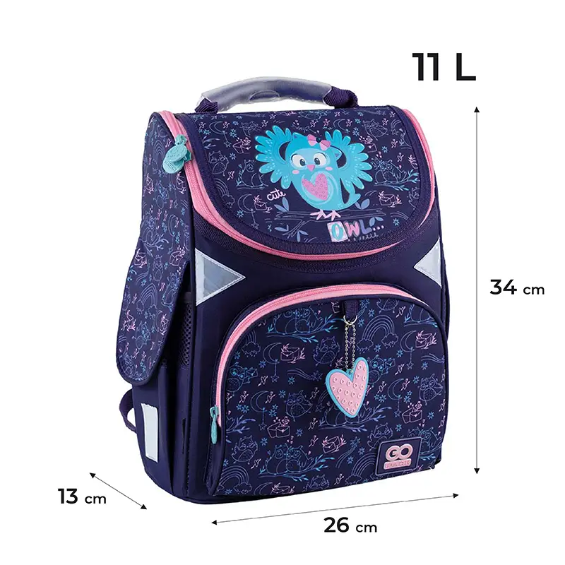 Рюкзак GoPack Education каркасний 5001S-2 Pretty Owl, GO24-5001S-2 2