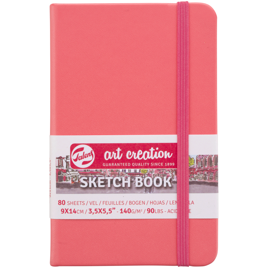 Блокнот для графики Talens Art Creation 140 г/м, 9*14см, 80 л, Coral, Royal Talens