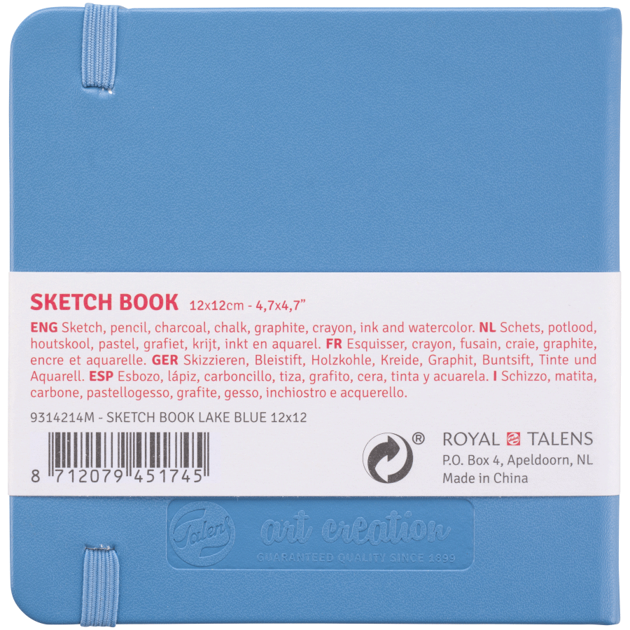 Блокнот для графики Talens Art Creation 140 г/м, 12*12см, 80 л, Lake Blue, Royal Talens 1