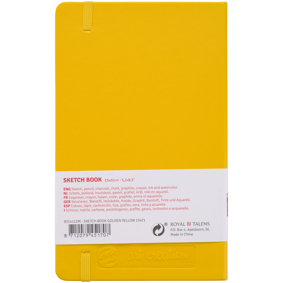 Блокнот для графики Talens Art Creation 140 г/м, 13*21см, 80 л, Golden Yellow, Royal Talens 1
